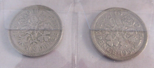 Load image into Gallery viewer, 1953-1967 QUEEN ELIZABETH II SIXPENCE 6d FULL 15 COIN SET IN CLEAR FLIP
