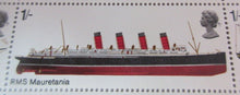 Load image into Gallery viewer, 1969 1/- FAMOUS SHIPS SS GREAT BRITAIN &amp; RMS MAURETANIA 20 X STAMPS MNH
