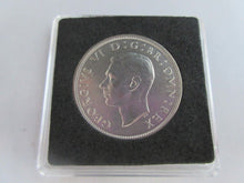 Load image into Gallery viewer, 1944 GEORGE VI BARE HEAD COINAGE HALF 1/2 CROWN EF-UNC CROWNED SHIELD
