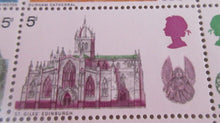 Load image into Gallery viewer, 1969 CATHEDRALS 5d 16 STAMPS MNH WITH TRAFFIC LIGHTS &amp;CLEAR FRONTED FOLDER SHEET
