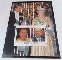 Load image into Gallery viewer, 1991 65TH BIRTHDAY QUEEN ELIZABETH II UGANDA STAMPS MNH &amp; ALBUM SHEET
