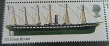 Load image into Gallery viewer, 1969 9d &amp; 1/- FAMOUS SHIPS CUTTY SARK SS GREAT BRITAIN 10 STAMPS MNH
