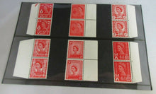 Load image into Gallery viewer, VARIOUS QUEEN ELIZABETH II 4d (6 PAIRS) 12 STAMPS MNH WITH CLEAR FRONTED HOLDER
