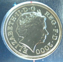 Load image into Gallery viewer, 1999-2000 MILLENNIUM MOMENT COIN COVER  BUNC ANNO DOMINI £5 COIN COVER PNC &amp; COA
