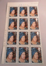 Load image into Gallery viewer, 1980 QUEEN ELIZABETH THE QUEEN MOTHER 80 BIRTHDAY 12p BLOCK OF 12 STAMPS MNH
