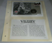 Load image into Gallery viewer, THE STREET PARTIES END OF WORLD WAR II 1995 PROOF £2 COIN COVER PNC &amp; INFO CARD
