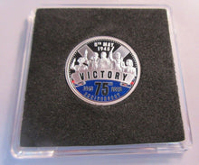 Load image into Gallery viewer, 2020 VE-DAY 75TH ANNIVERSARY FINE SILVER PROOF $1 ONE DOLLAR COIN BOX &amp; COA
