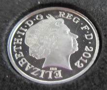 Load image into Gallery viewer, 2012 QEII SHIELD SECTION SILVER PROOF FIVE PENCE 5P COIN BOX &amp; COA
