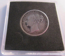 Load image into Gallery viewer, 1885 QUEEN VICTORIA 4TH BUN HEAD SILVER ONE SHILLING COIN EF SPINK 3907
