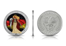 Load image into Gallery viewer, 2019 Germania 5 Mark 1oz .999 fine Bunc Collectors editions boxed with cert/slip
