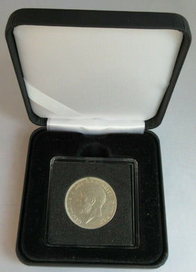 1928 KING GEORGE VI FLORIN TWO SHILLINGS COIN UNC .500 SILVER IN CAPSULE & BOX