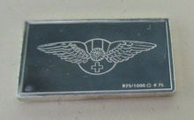 Load image into Gallery viewer, 1930 HISPANO-SUIZA 15mm X 10mm 1.60gram SILVER INGOT WITH INFORMATION SLIP
