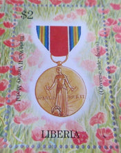 Load image into Gallery viewer, LIBERIA 50th ANNIVERSARY END OF WORLD WAR II LEST WE FORGET $2 MINISHEET MNH
