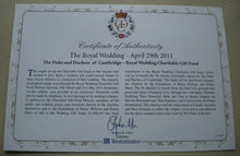 Load image into Gallery viewer, 2011 WILLIAM &amp; CATHERINE A ROYAL LIFE 1 CROWN FIRST DAY COIN COVER PNC &amp; COA
