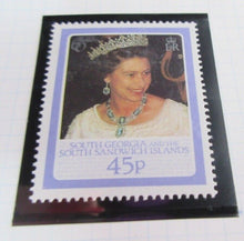 Load image into Gallery viewer, 1986 QUEEN ELIZABETH II 60TH BIRTHDAY SOUTH GEORGIA STAMPS &amp; ALBUM SHEET
