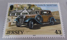 Load image into Gallery viewer, QUEEN ELIZABETH II JERSEY CARS STAMPS MNH IN STAMP HOLDER
