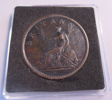 Load image into Gallery viewer, 1806 GEORGE III HALF PENNY 3 BERRIES EF+ PRESENTED IN QUADRANT CAPSULE AND BOX
