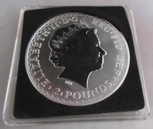 Load image into Gallery viewer, 1999 Britannia Silver BUnc .958 Reverse Frosted UK Royal Mint £2 Coin box &amp; coa
