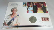 Load image into Gallery viewer, 2002 HER MAJESTY QUEEN ELIZABETH THE QUEEN MOTHER WITH 1951 GEORGE VI CROWN PNC
