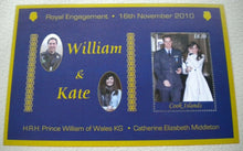 Load image into Gallery viewer, 2011 ROYAL ENGAGEMENT WILLIAM &amp; KATE 16 NOV2010 COOK ISLANDS MINIATURE SHEET MNH
