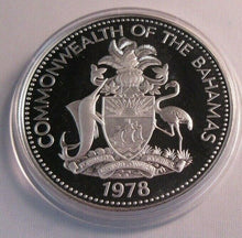 Load image into Gallery viewer, 1978 5TH ANNIVERS INDEPENDENCE DAY COMMONWEALTH OF THE BAHAMAS SILVER PROOF $10
