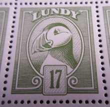 Load image into Gallery viewer, LUNDY ISLAND 17 PUFFIN STAMP SHEET OF 72 STAMPS MNH &amp; CLEAR FRONTED STAMP HOLDER
