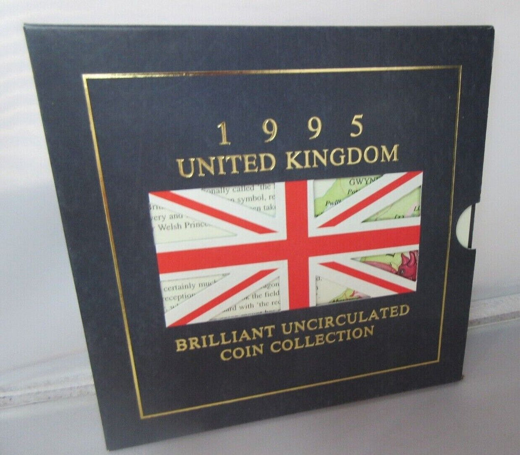 1995 UK BRILLIANT UNCIRCULATED COIN COLLECTION ROYAL MINT PACK