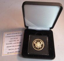 Load image into Gallery viewer, 1986 QEII COMMONWEALTH GAMES  UK ROYAL MINT PROOF £2 COIN BOXED WITH COA
