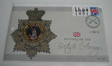 Load image into Gallery viewer, 2009 HISTORY OF THE BRITISH ARMY COMMEMORATIVE COLOURED MEDAL COVER PNC
