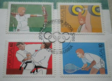 Load image into Gallery viewer, 1988 JOGOS OLIMPICOS SEOUL COIN COVER WITH POSTAGE STAMPS AND POSTMARK PNC
