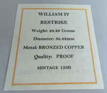 Load image into Gallery viewer, 1835 WILLIAM IV 3 GRACES MEDAL BRONZED COPPER 2006 RE-STRIKE MEDALLION BOX &amp; COA
