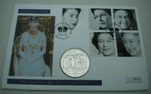 Load image into Gallery viewer, 2002 THE QUEEN&#39;S GOLDEN JUBILEE FIRST DAY COVER GUERNSEY £5 CROWN COVER PNC
