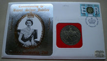 Load image into Gallery viewer, 1952-1977 COMMEMORATING THE ROYAL SILVER JUBILEE QEII - 1977 CROWN COIN PNC
