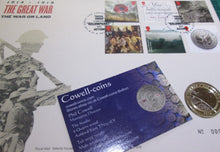 Load image into Gallery viewer, UK 2016 The Great War 1914-1918 Army Royal Mint BUnc £2 Two Pound Coin Cover PNC
