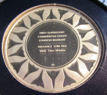 Load image into Gallery viewer, 1976 DAY OF THE CONCORDE SILVER PROOF MEDAL JOHN PINCHES BOOKLET &amp; LETTER
