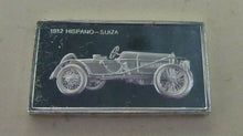 Load image into Gallery viewer, 1912 HISPANO-SUIZA 15mm X 10mm 1.60gram SILVER INGOT WITH INFORMATION SLIP
