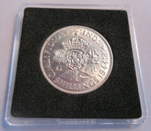 Load image into Gallery viewer, 1944 KING GEORGE VI UNC .500 FLORIN TWO SHILLINGS WITH QUAD CAP, BOX &amp; COA
