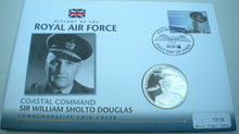 Load image into Gallery viewer, 2008 COASTALCOMMAND SIR WILLIAM SHOLTO DOUGLAS, HISTORY OF RAF PROOF £5 COIN PNC
