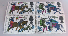 Load image into Gallery viewer, 1966 BATTLE OF HASTINGS 4d, 6d &amp; 1/3 15X STAMPS MNH &amp; CLEAR FRONTED STAMP HOLDER
