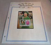 Load image into Gallery viewer, 1986 QUEEN ELIZABETH II 60TH BIRTHDAY ST VINCENT MINISHEET STAMP &amp; ALBUM SHEET
