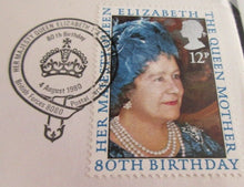 Load image into Gallery viewer, 1980 HM QUEEN MOTHER 80TH BIRTHDAY CROWN COIN FIRST DAY COVER PNC colorano silk
