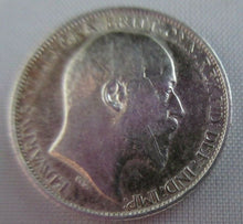 Load image into Gallery viewer, 1906 KING EDWARD VII BARE HEAD SIXPENCE COIN .925 SILVER COIN SPINK 3983 IN FLIP
