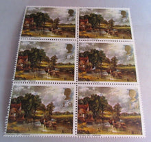 Load image into Gallery viewer, 1968 CONSTABLE THE HAY WAIN 1821 HARRISON 1/9 7 X STAMPS MNH WITH STAMP HOLDER
