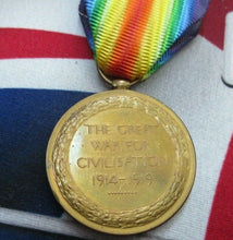 Load image into Gallery viewer, WWI 1914 - 1918 MEDAL PAIR TO PTE P.BENN WEST YORKSHIRE REG &amp; INFO SHEET WOUNDED
