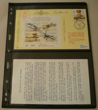 Load image into Gallery viewer, 1986 70th ANNIV OF THE BATTLE OF THE SOMME W/C HANCOCK SIGNED FLOWN STAMP COVER
