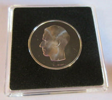 Load image into Gallery viewer, 1969 OFFICIAL RESTRIKE SILVER PROOF BELGIUM $2 DOLLAR COIN WITH COA &amp; BOX
