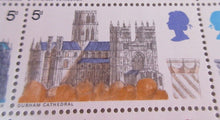 Load image into Gallery viewer, 1969 CATHEDRALS 5d 24 STAMPS MNH WITH TRAFFIC LIGHTS &amp;CLEAR FRONTED FOLDER SHEET
