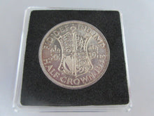 Load image into Gallery viewer, 1943 GEORGE VI BARE HEAD COINAGE HALF 1/2 CROWN UNC IN QUADRANT CAPSULE
