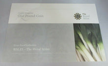 Load image into Gallery viewer, 2008 Royal Mint Wales The Floral Series £1 One Pound Silver Gold Proof Coin
