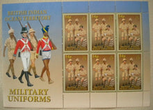 Load image into Gallery viewer, 2008 BRITISH INDIAN OCEAN TERRITORY MILITARY UNIFORMS STAMPS MNH &amp; INFO CARD
